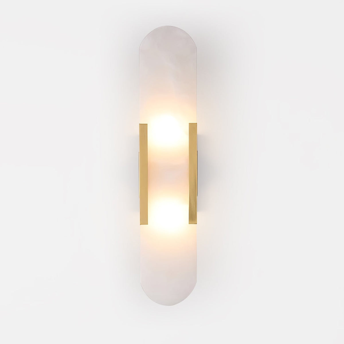 Lunara Elongated Alabaster Wall Lamp — Warm Modern Glow - Desfino