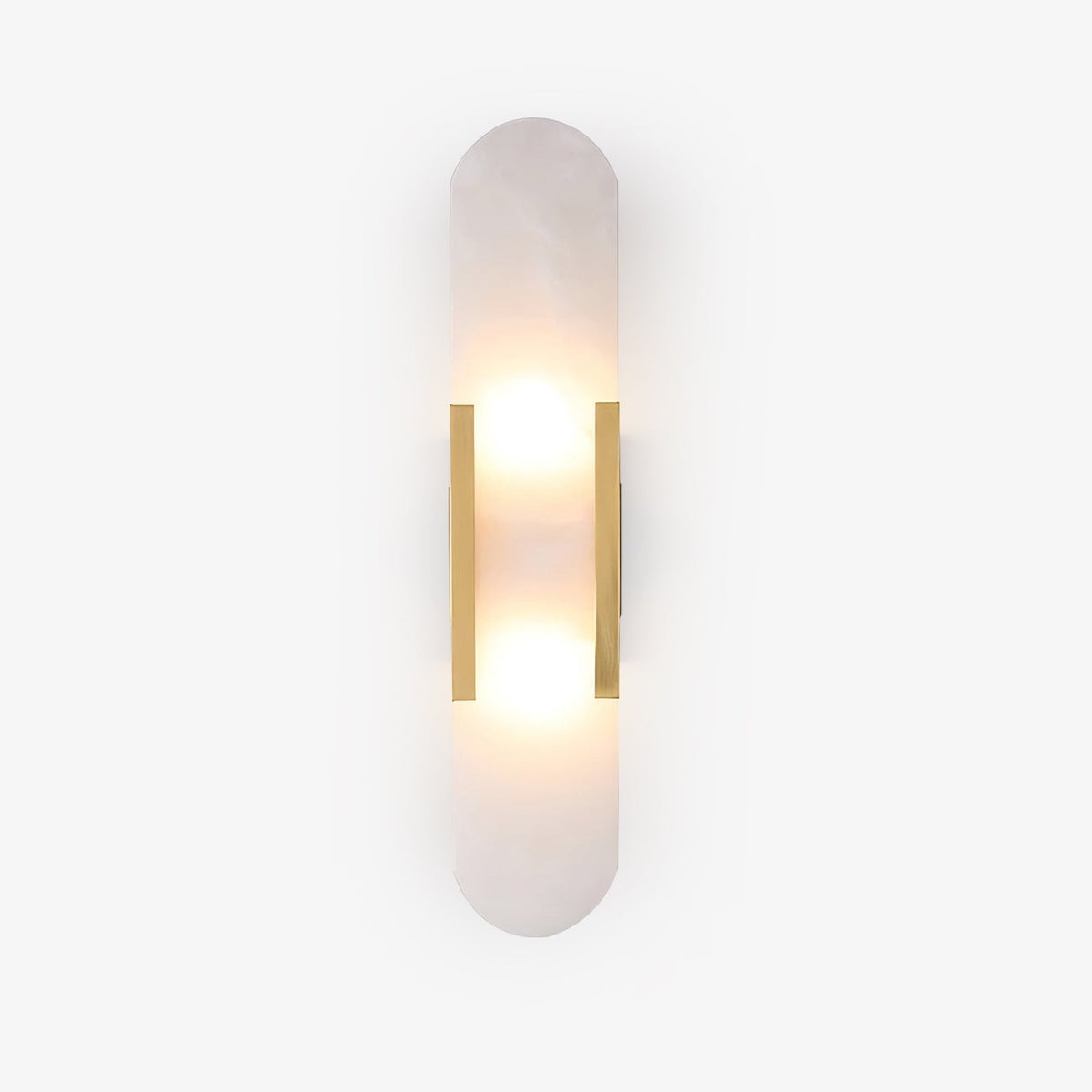 Lunara Elongated Alabaster Wall Lamp — Warm Modern Glow - Desfino