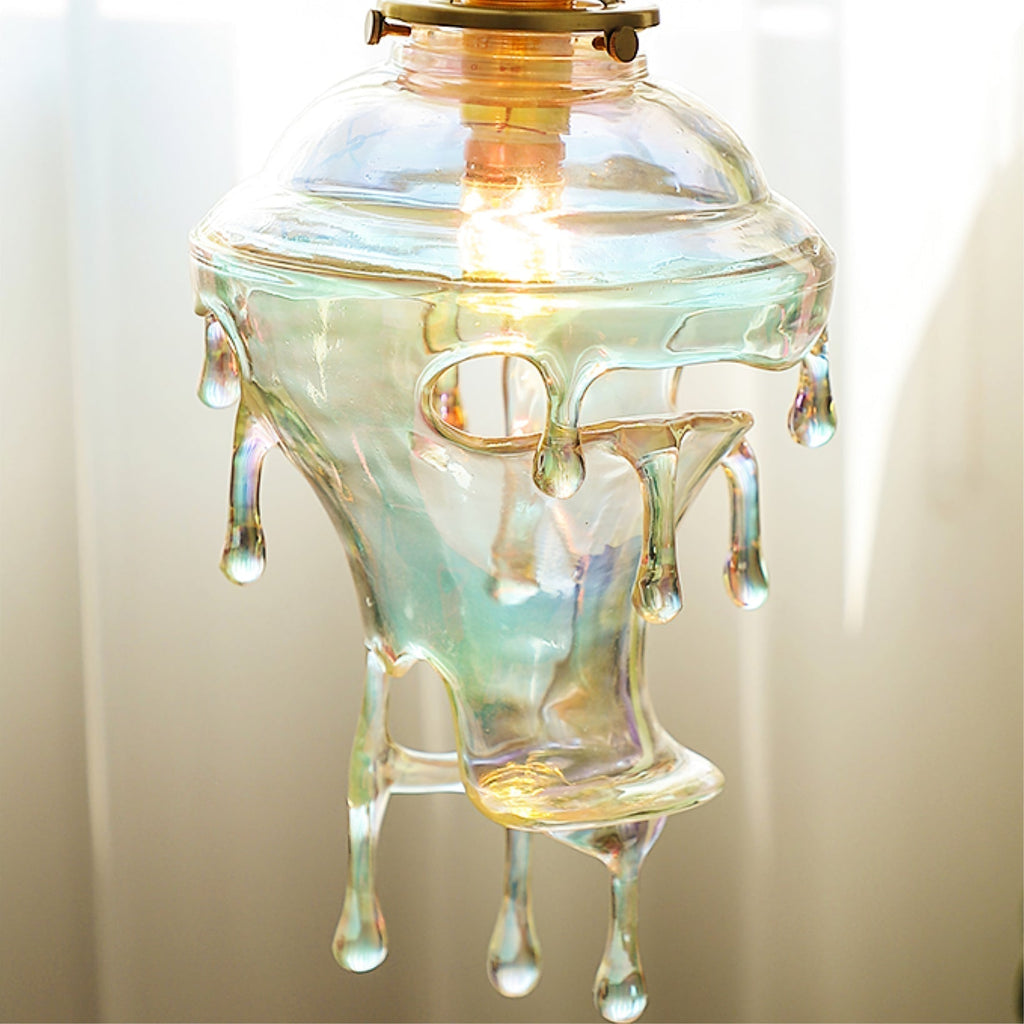 Pendelleuchte aus Kunstharz in Form von Wassertropfen für den Nachttisch | Desfino