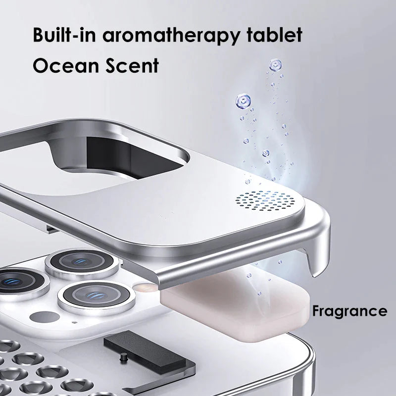 Coque d’iPhone sans bordure Averon — Alliage d’aluminium et de titane de 3 mm - Desfino