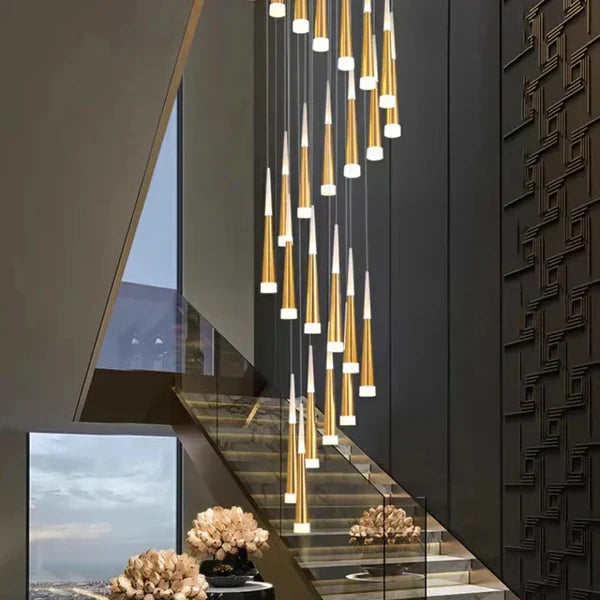 Meteor Shower Chandelier for Staircase | Desfino
