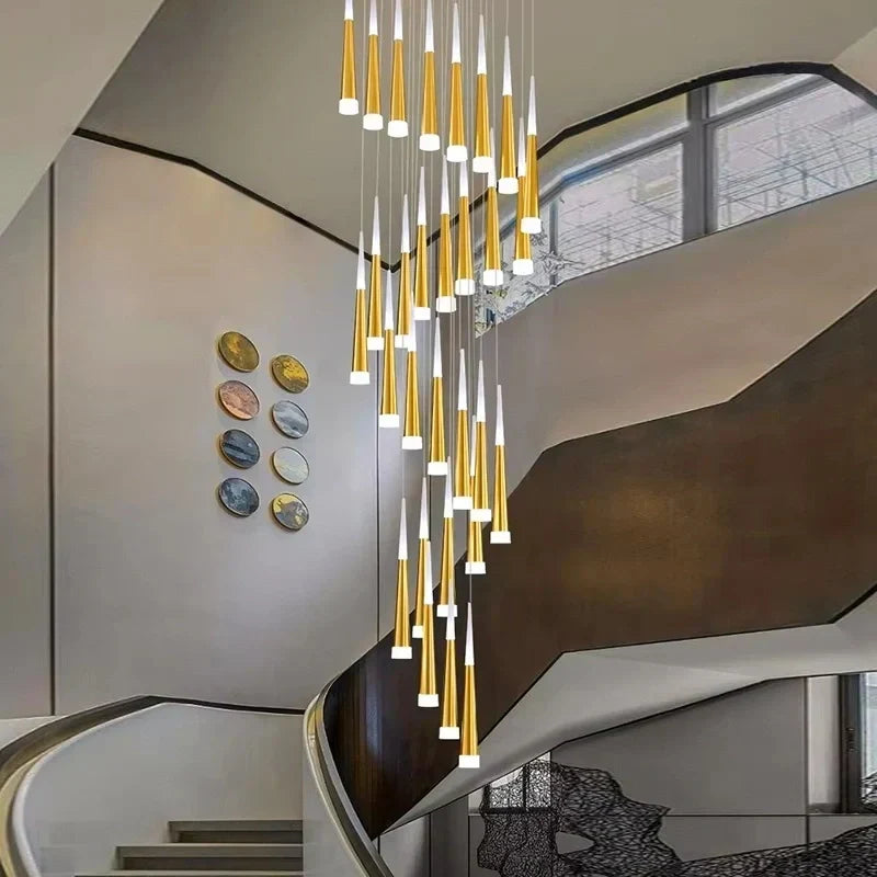 Meteor Shower Chandelier for Staircase | Desfino