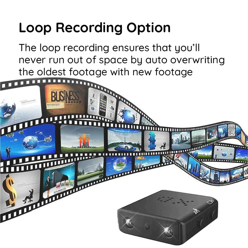מצלמת WiFi HD כיס AeroLite — וידאו 1080p, שמע ושליטה באמצעות אפליקציה