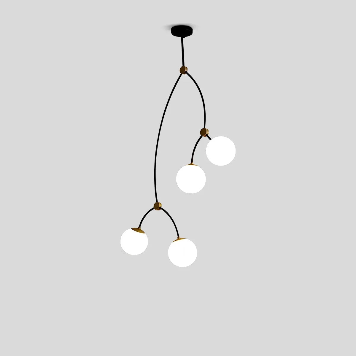 Minimalist Sputnik Globe Glass Chandelier | Desfino
