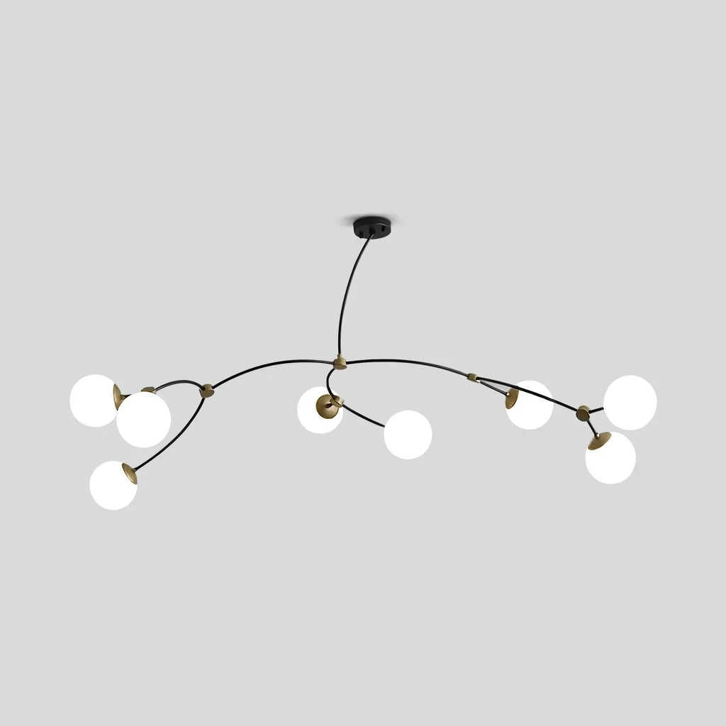 Minimalist Sputnik Globe Glass Chandelier | Desfino