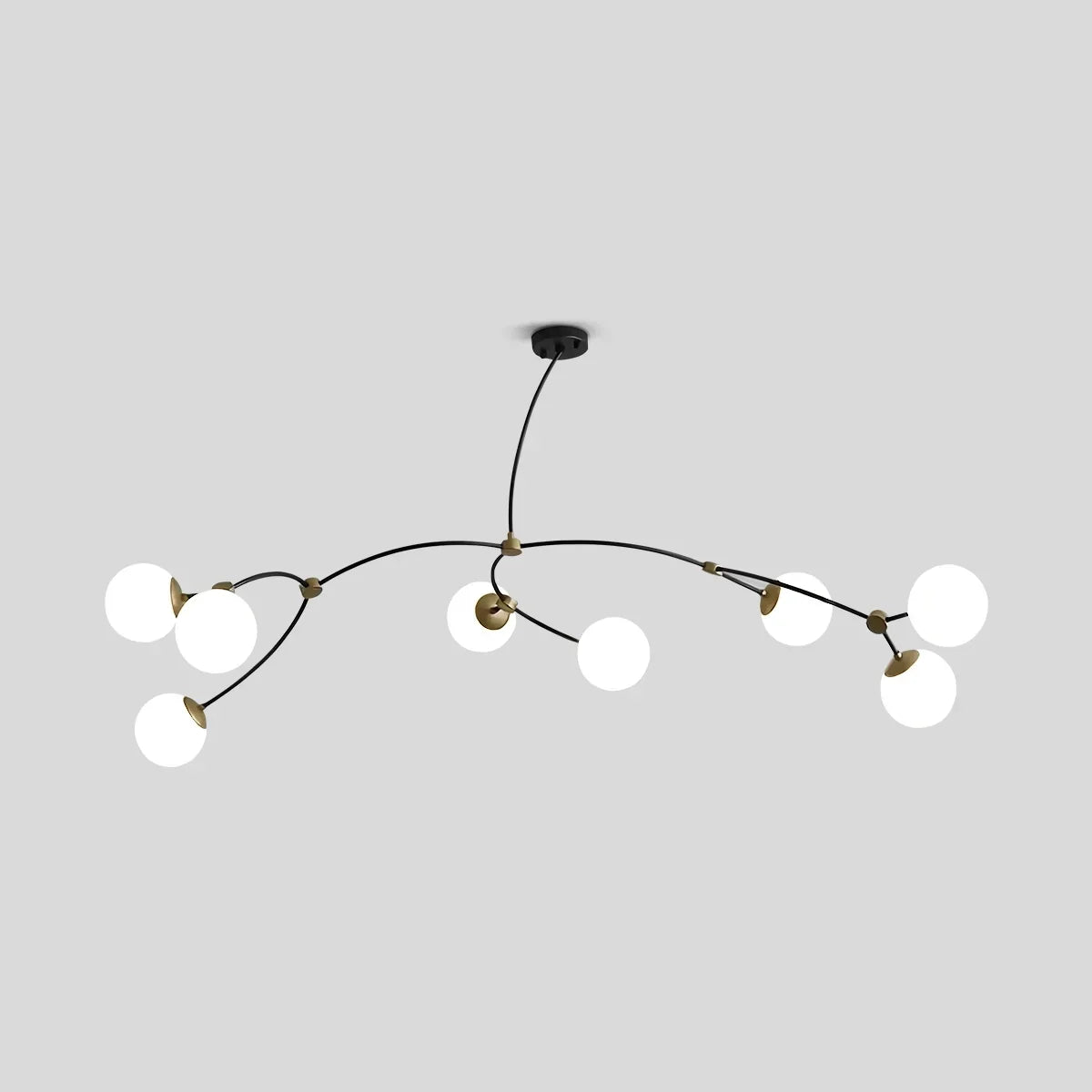 Minimalist Sputnik Globe Glass Chandelier | Desfino