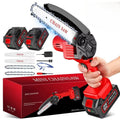 Motosega cordless da 6 pollici — Batteria da 2–3 ore, tagliasiepi compatto - Desfino