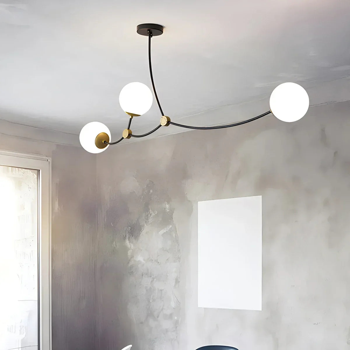 Minimalist Sputnik Globe Glass Chandelier | Desfino