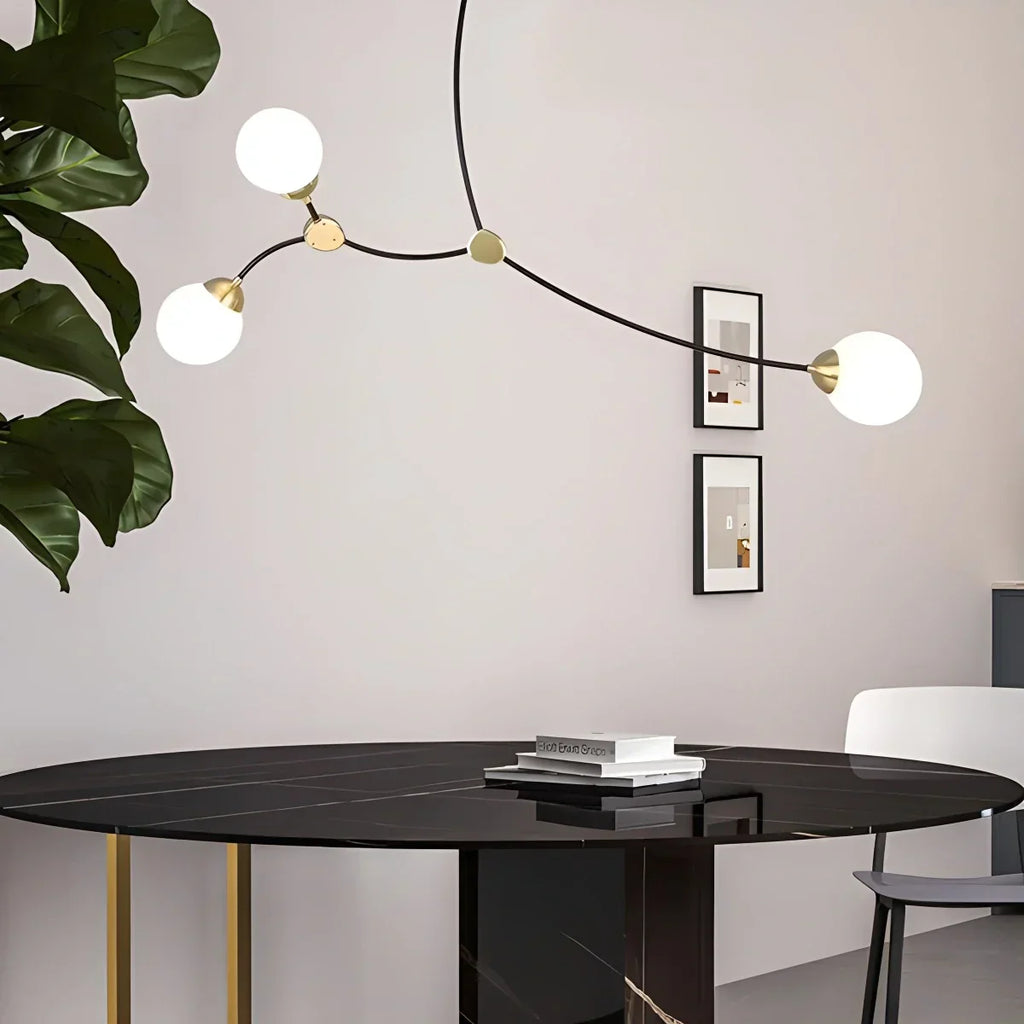 Minimalist Sputnik Globe Glass Chandelier | Desfino