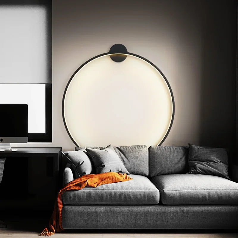 NovaLine — okrągła lampa ścienna, minimalistyczny design i delikatne światło - Desfino