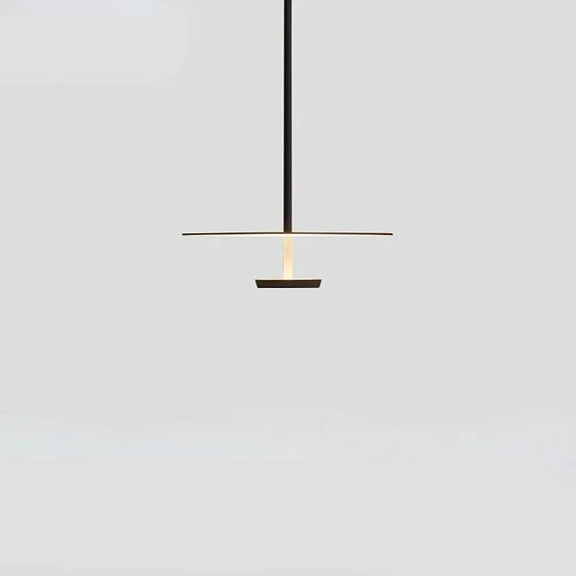 AstraLuma pendellampe med buet ring — minimalistisk sirkulær design - Desfino