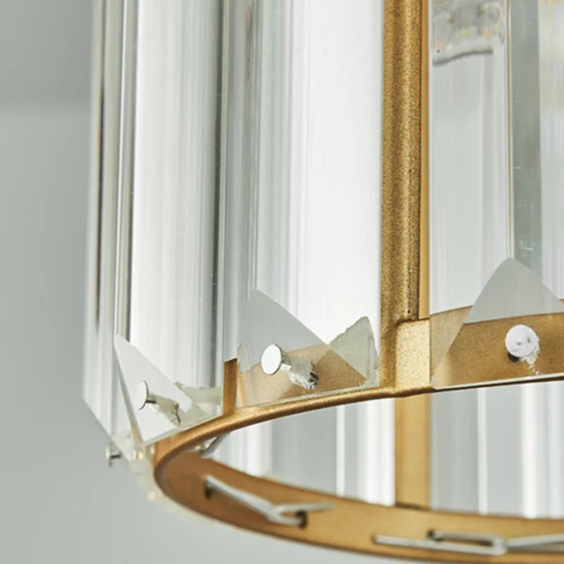 Luminora K9 Kryształowa lampa wisząca — wydajna dioda LED, metalowy korpus - Desfino