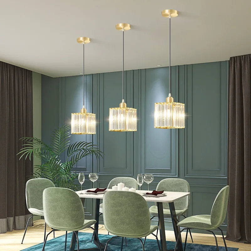 Luminora K9 Kryształowa lampa wisząca — wydajna dioda LED, metalowy korpus - Desfino
