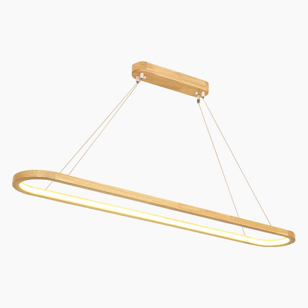 Varela Wooden LED Pendant Light — Minimalist Dimmable Design - Desfino