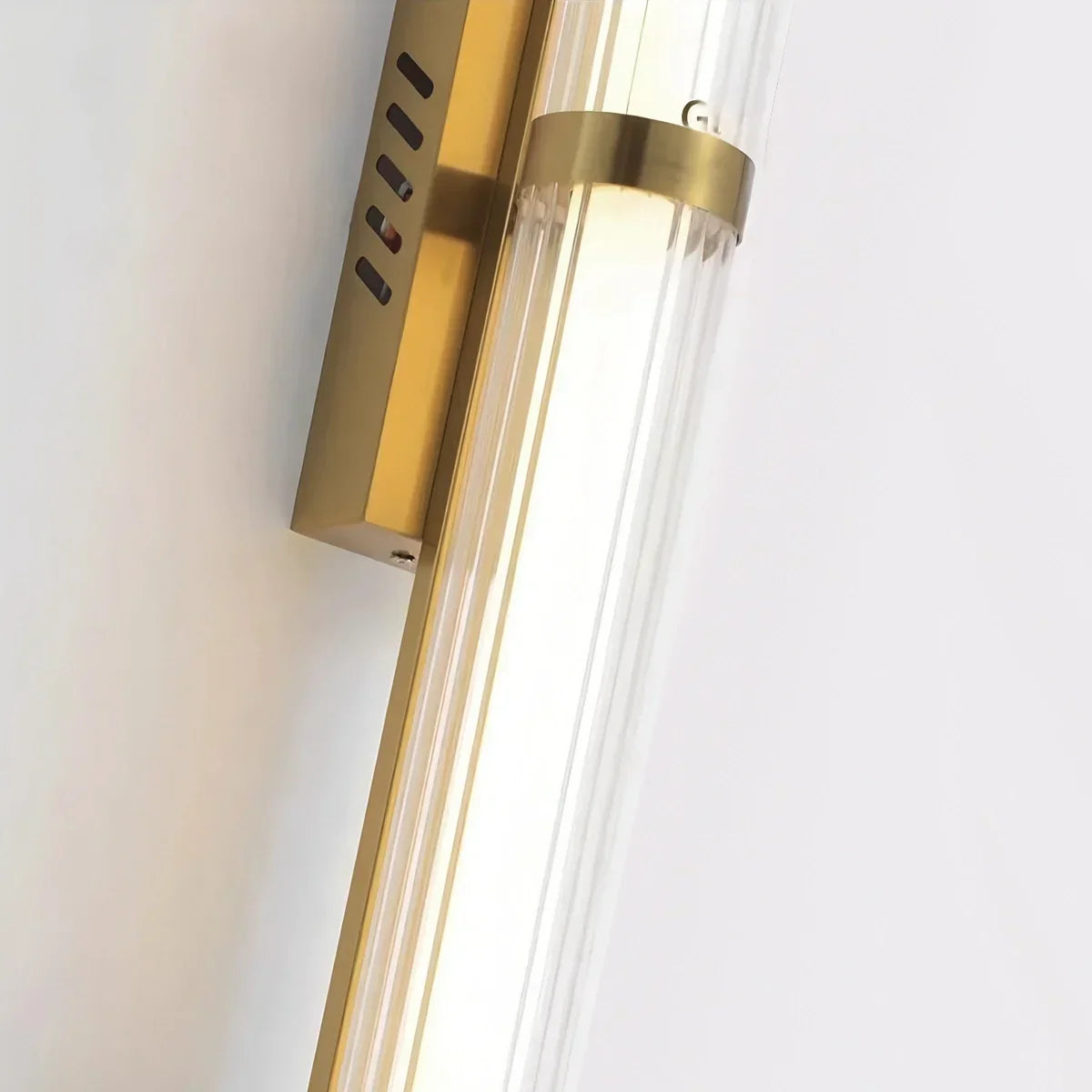 Modern Stainless Steel Glass Tube Wall Sconce | Desfino