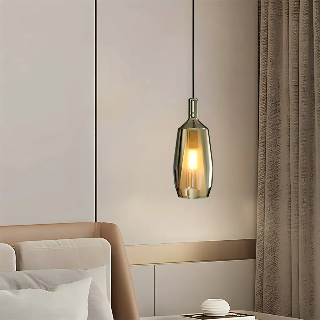 Moderne minimalistische LED-Glaspendelleuchte für die Küche | Desfino