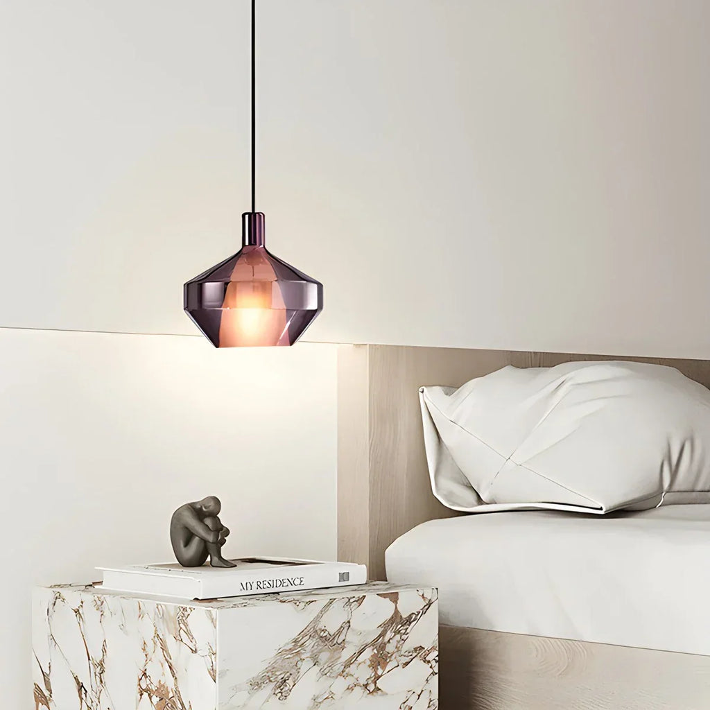Moderne minimalistische LED-Glaspendelleuchte für die Küche | Desfino