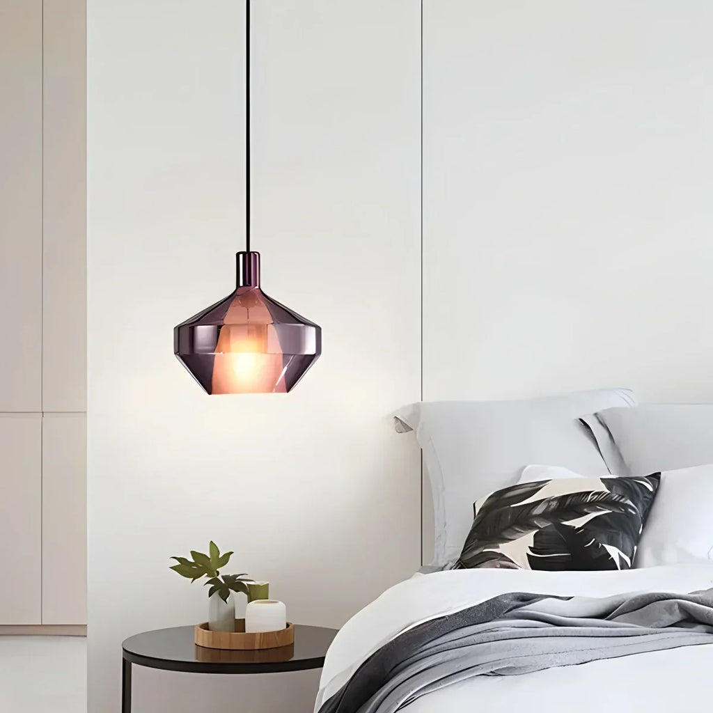 Moderne minimalistische LED-Glaspendelleuchte für die Küche | Desfino