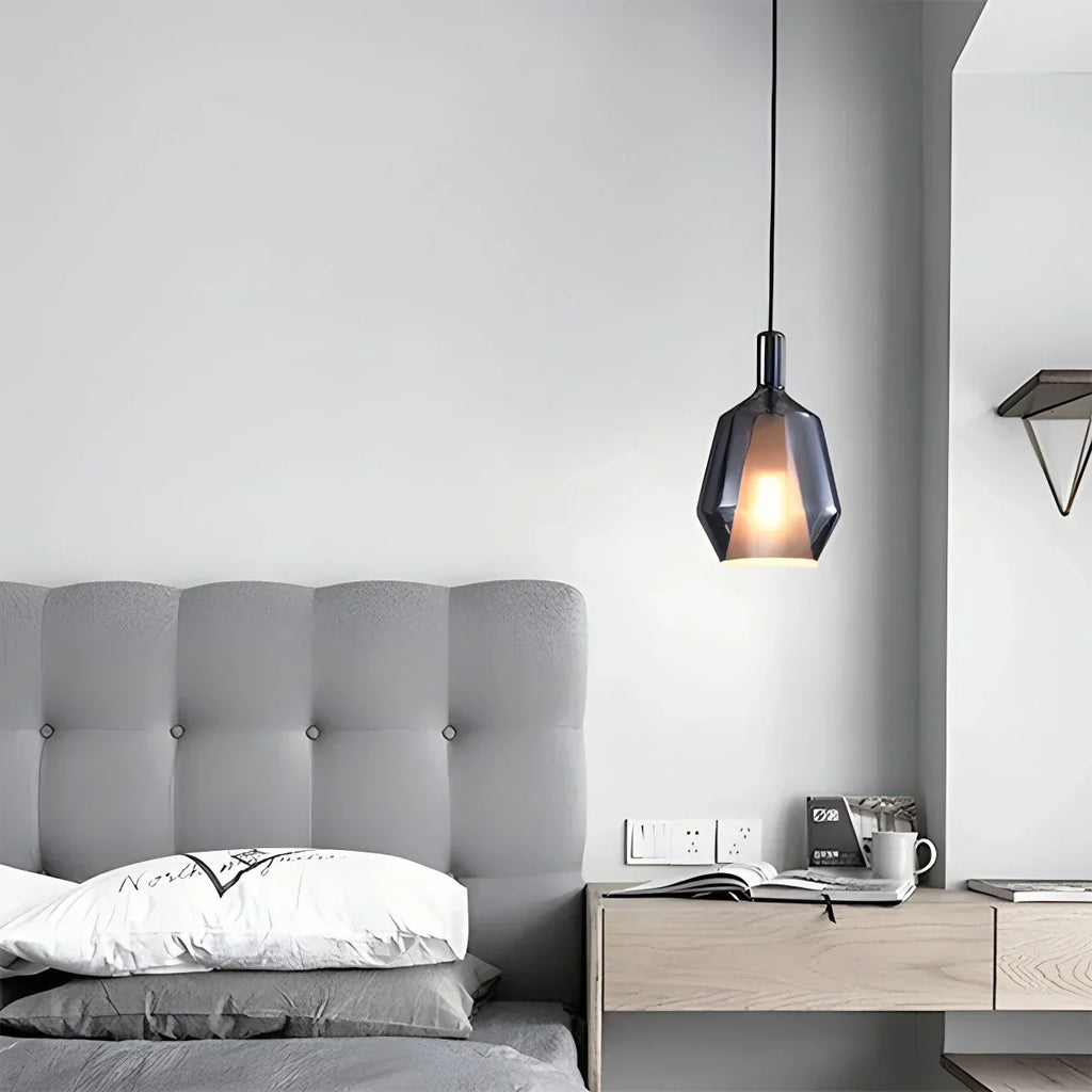 Moderne minimalistische LED-Glaspendelleuchte für die Küche | Desfino