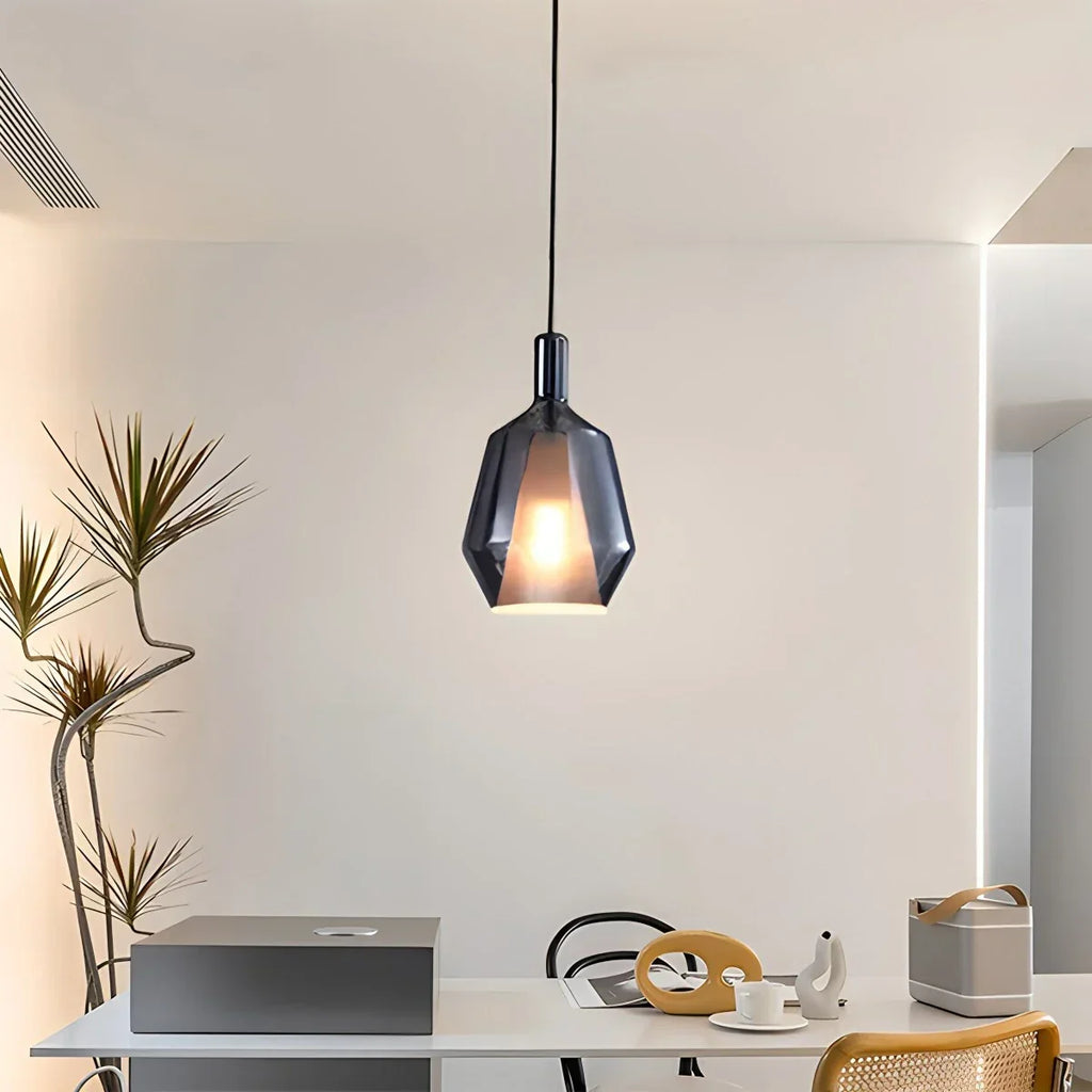Moderne minimalistische LED-Glaspendelleuchte für die Küche | Desfino