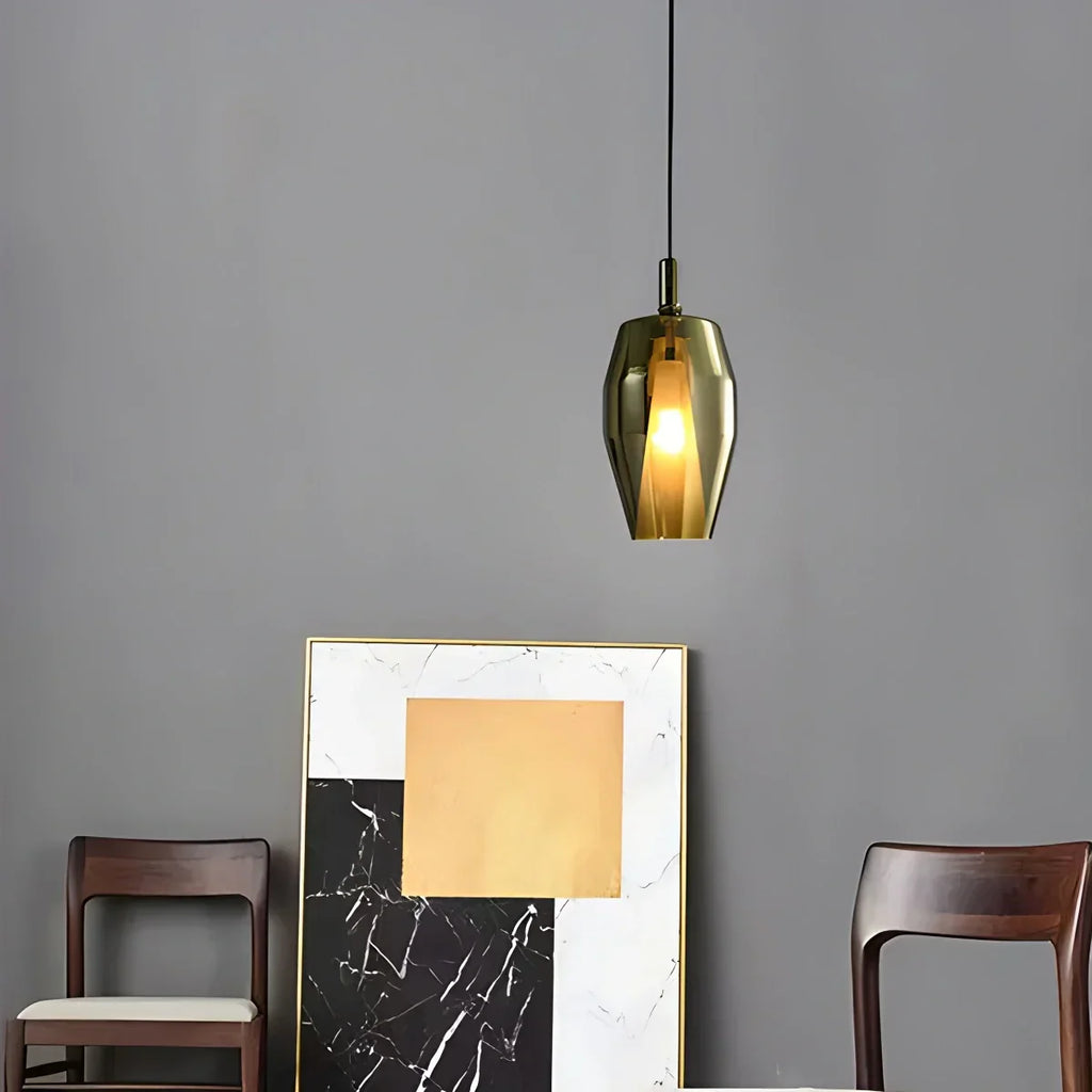 Moderne minimalistische LED-Glaspendelleuchte für die Küche | Desfino