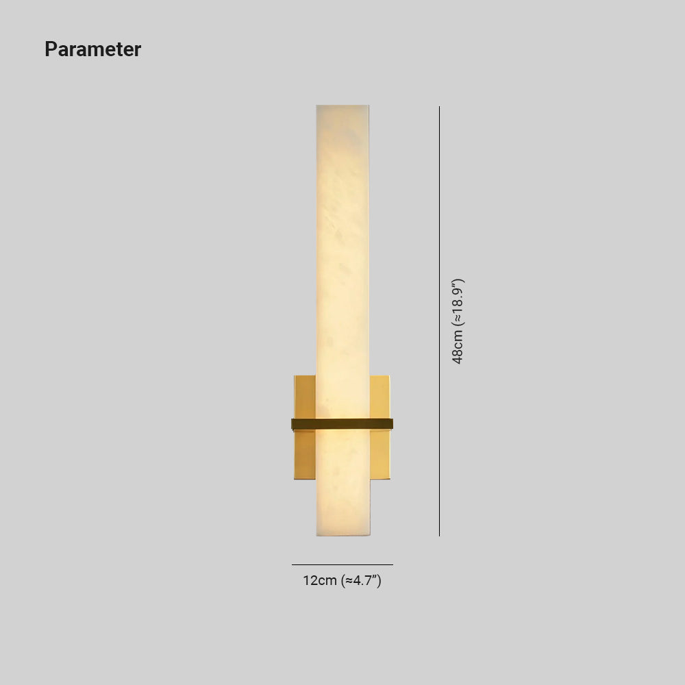 Aplique de parede vertical AstraLume — Luz LED âmbar suave - Desfino