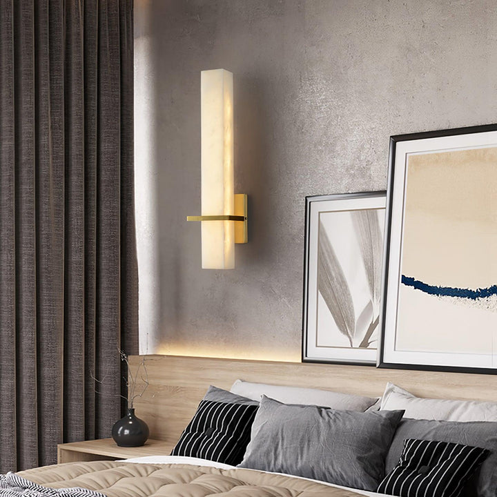 Aplique de parede vertical AstraLume — Luz LED âmbar suave - Desfino