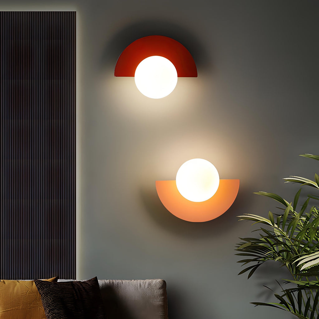 NovaArc skandináv stílusú félköríves LED-es fali lámpa — fém, 30 cm × 15 cm - Desfino
