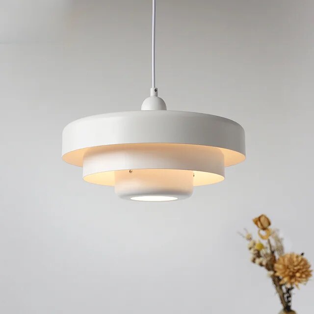 Justerbar Bauhaus LED-pendellampa — svart, guld och grön | Desfino