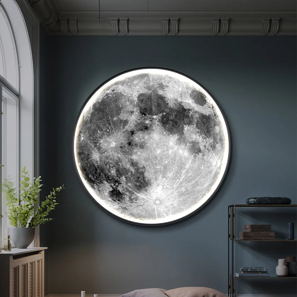 Lunara månskonsformad LED-vägglampa — Exklusivt mjukt stämningsljus - Desfino