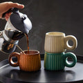 Caneca de café em cerâmica/pedra artesanal Caldera — Caráter rústico - Desfino