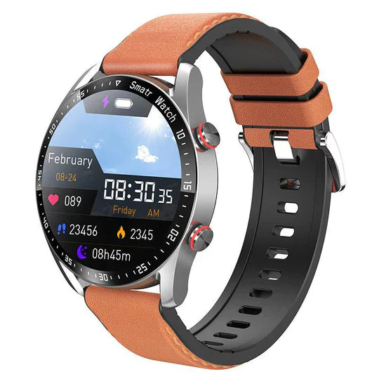 שעון חכם HealthSync Pro — מעקב בריאות רציף אחר סוכר בדם, דופק, לחץ דם ו-SpO2