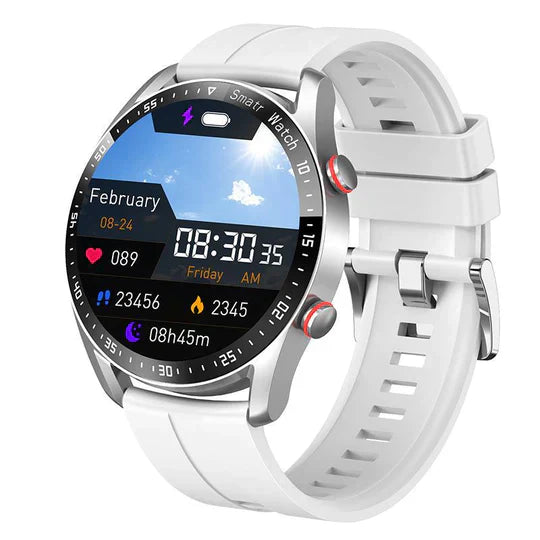 שעון חכם HealthSync Pro — מעקב בריאות רציף אחר סוכר בדם, דופק, לחץ דם ו-SpO2