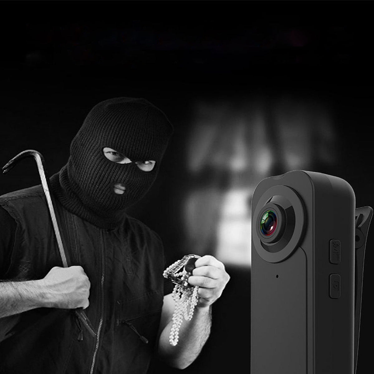 1080P-Mini-Bodycam — Nachtsicht, Bewegungserkennung, Clip - Desfino