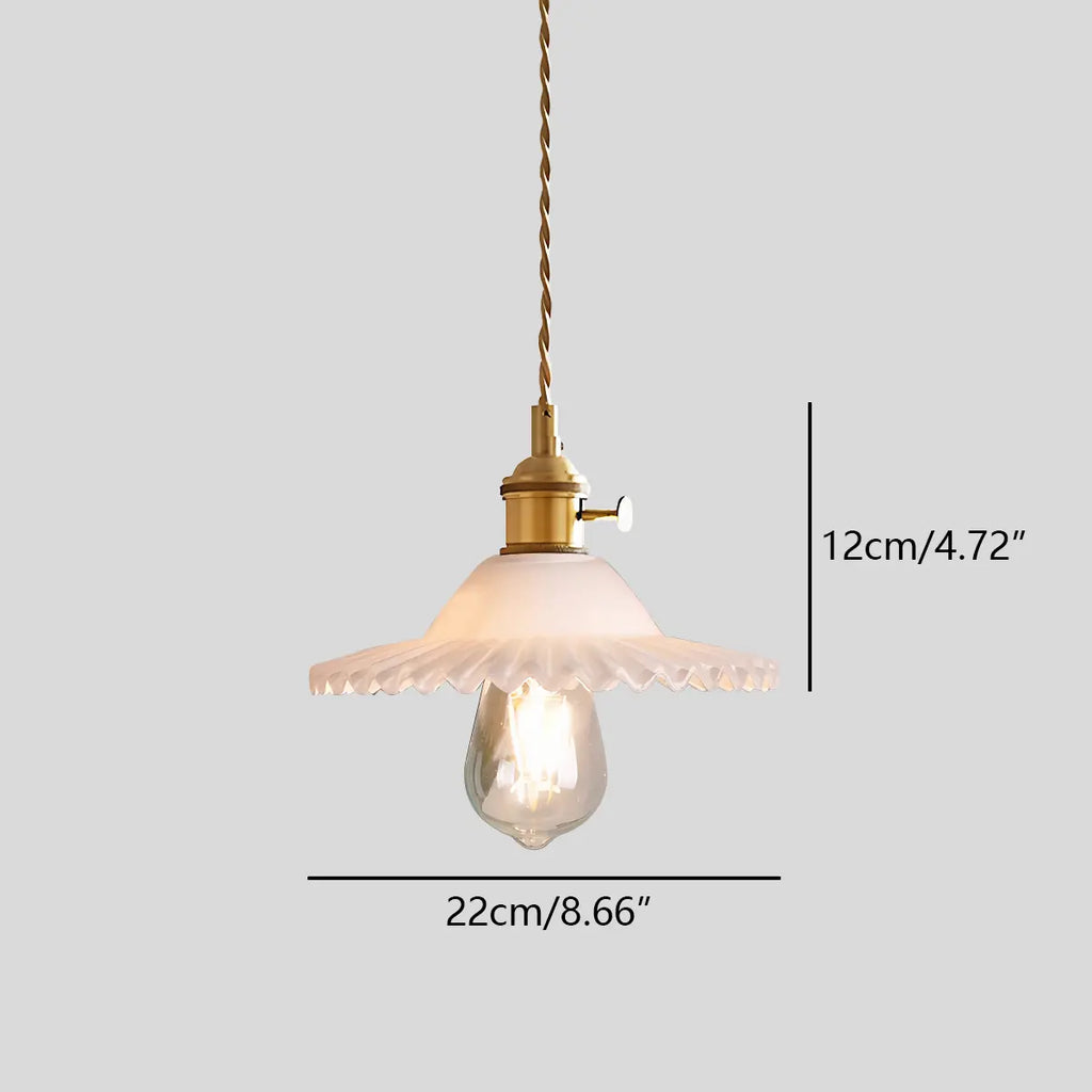 Isabel Glass Pendant Light for Kitchen Island | Desfino