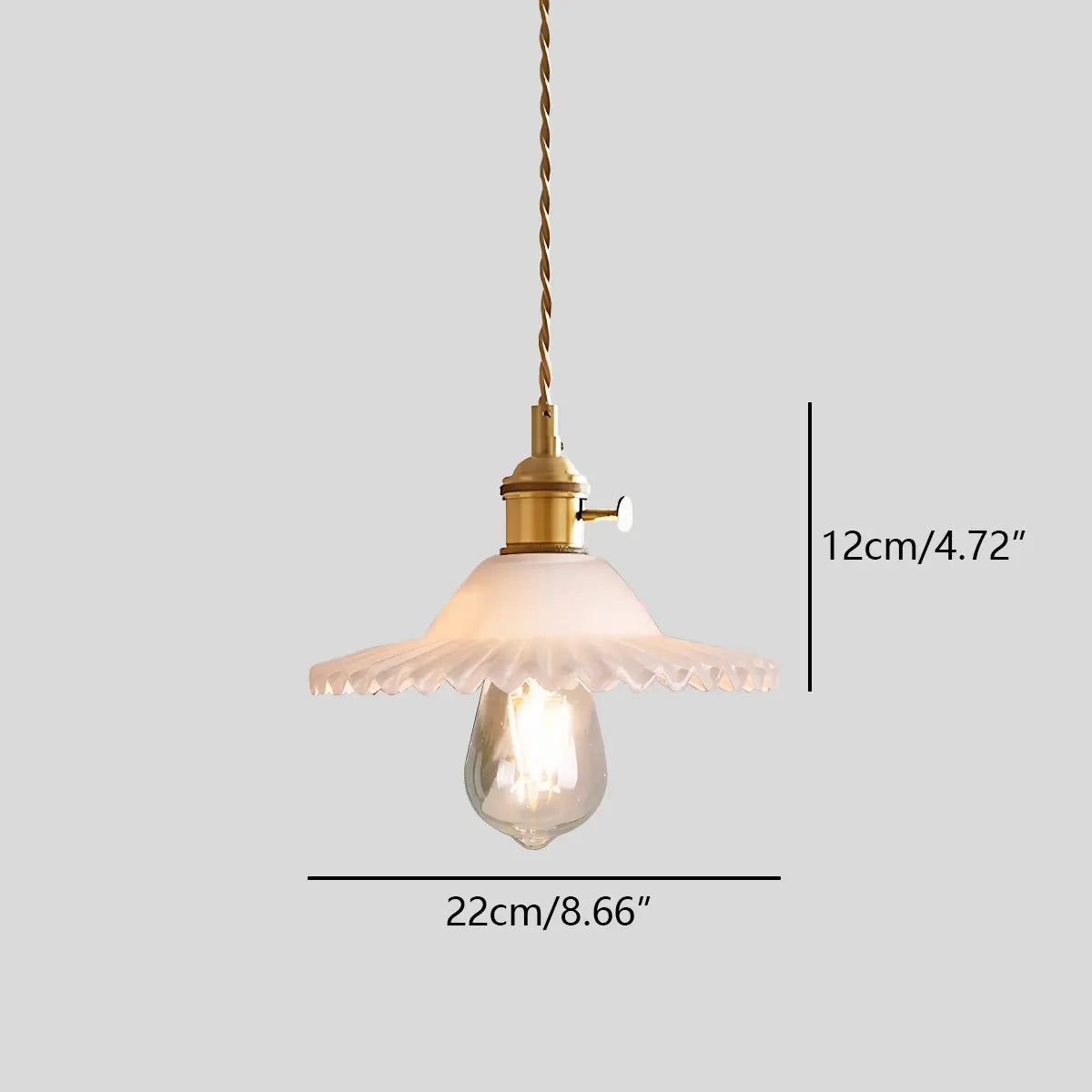 Isabel Glass Pendant Light for Kitchen Island | Desfino