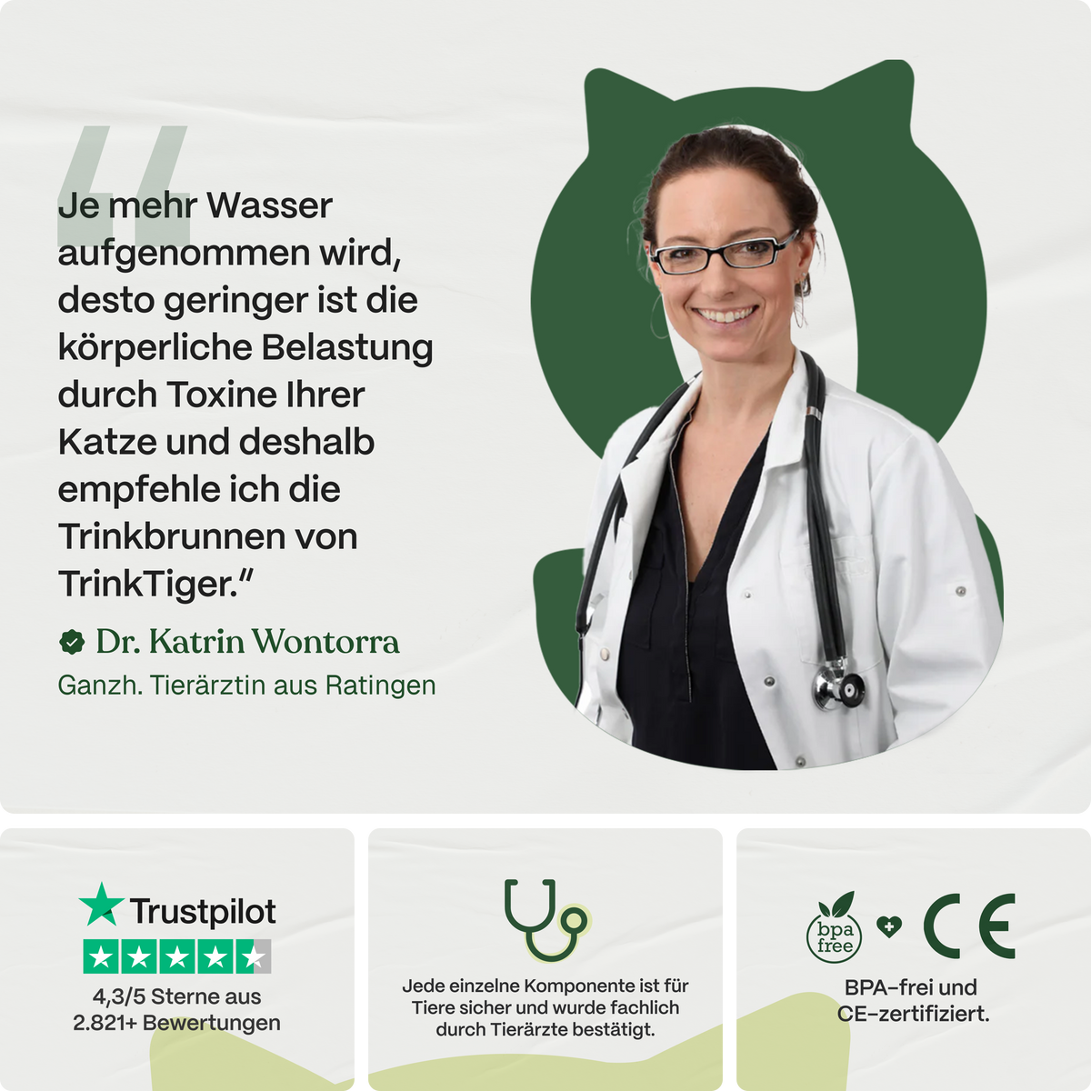 Trinkbrunnen für Katzen aus Edelstahl — Kompaktes 2,2-L-Design, leise Pumpe