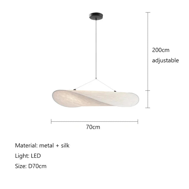 SilkWave-aardappelchip-lamp — handgemaakte ambachtelijke lamp, warme gloed - Desfino