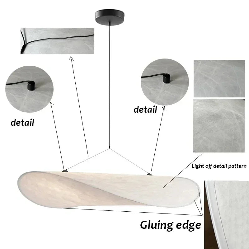 SilkWave-aardappelchip-lamp — handgemaakte ambachtelijke lamp, warme gloed - Desfino