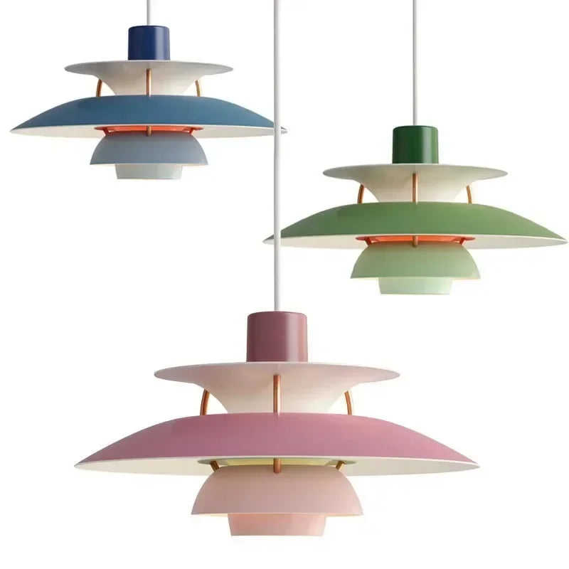 VividGlo nordisk flerfarget lampe - justerbare fargeeffekter - Desfino