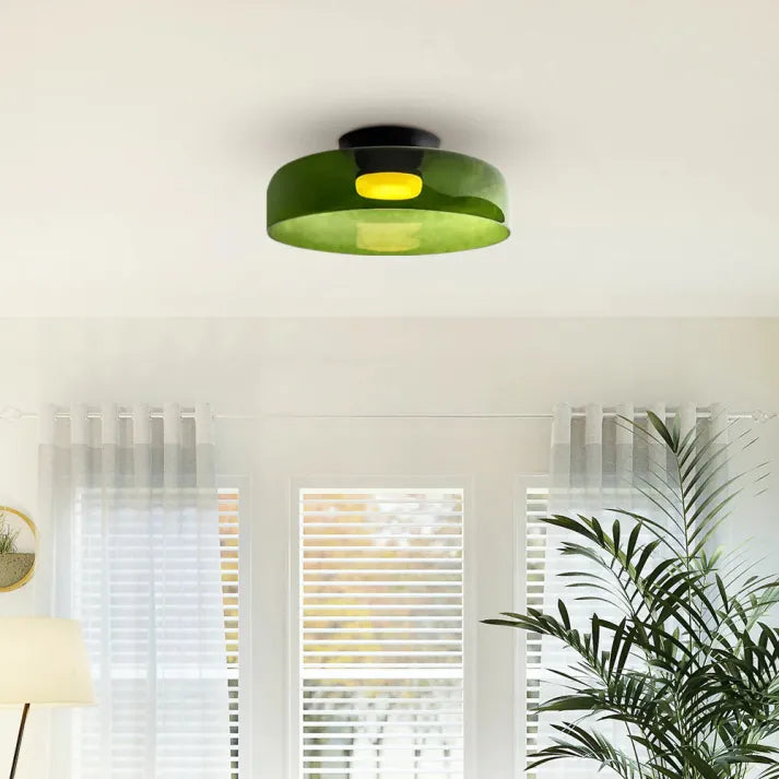 AuroraMed Lampada da soffitto in vetro — stile ispirato al Medioevo nordico - Desfino