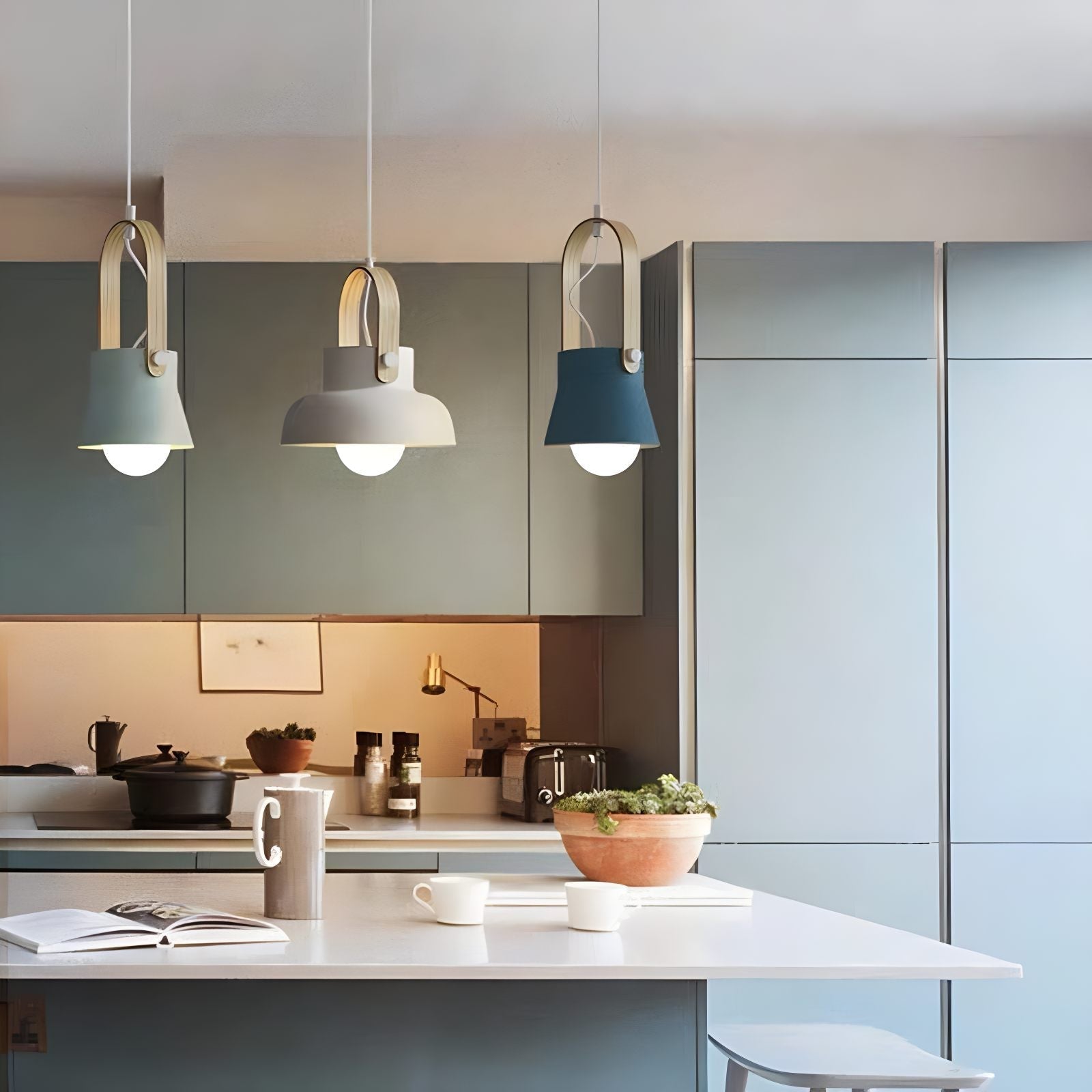 Nordic Macaron Pendant Light for Dining Room Kitchen | Desfino