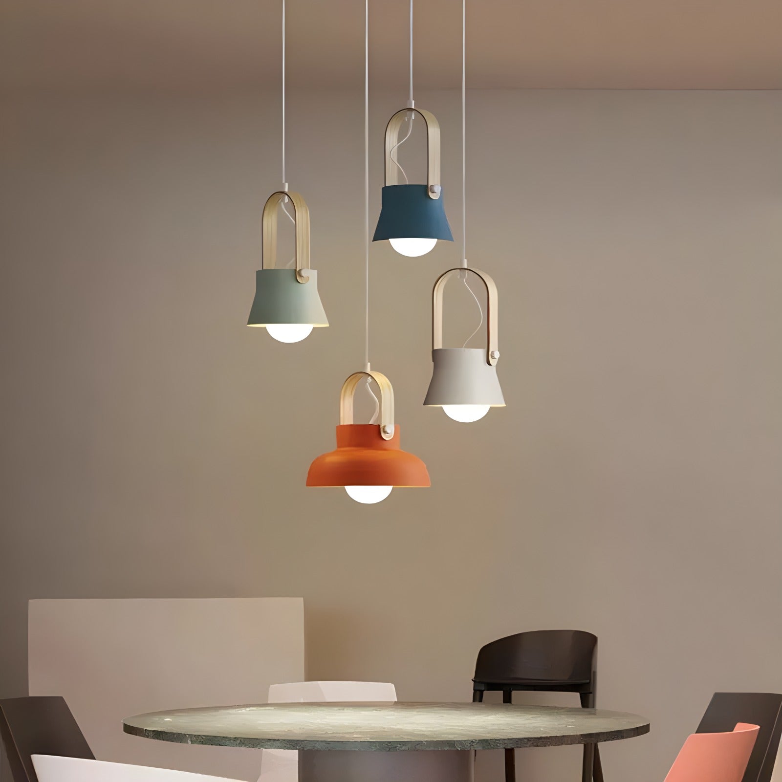 Nordic Macaron Pendant Light for Dining Room Kitchen | Desfino