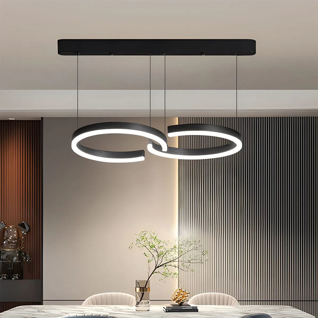 Nordische Pendelleuchte im luxuriösen Stil mit doppeltem C-Design | Desfino