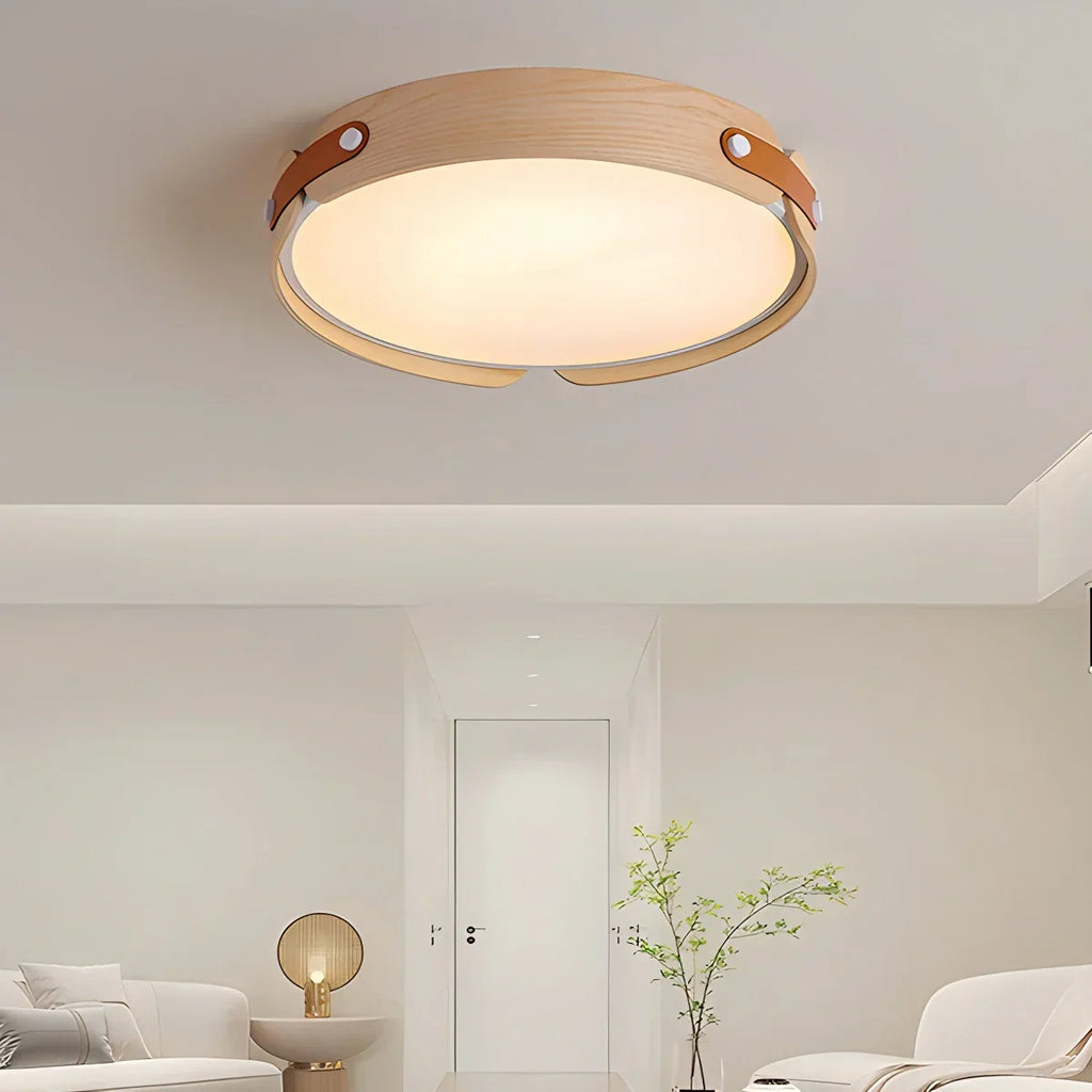 Nordic Wood Ceiling Light for Bedroom | Desfino