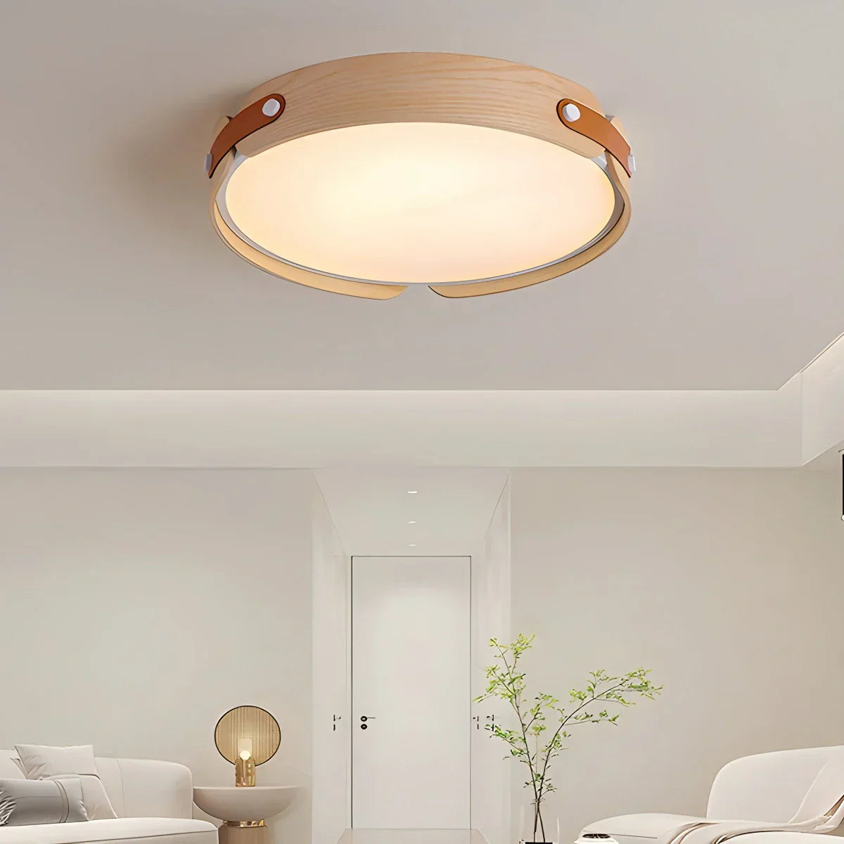 Nordic Wood Ceiling Light for Bedroom | Desfino