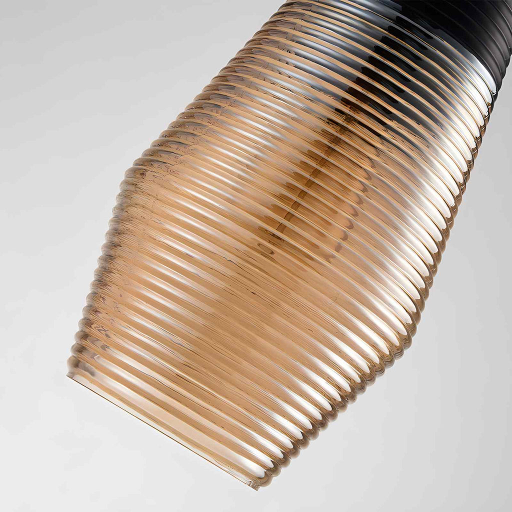 Glas-Pendelleuchte im Industriestil für die Küche | Desfino