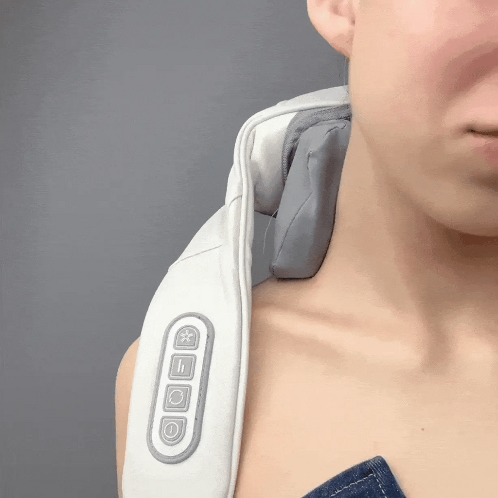 Pulsewell trådløs shiatsu-massasjeapparat for nakke og skuldre — varme - Desfino