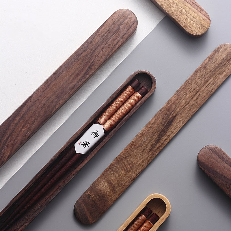 Hashis de nogueira-preta Virelle — Fio decorativo, caixa de madeira - Desfino