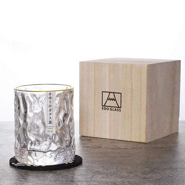 Astraeon Glacier handgeschnittene Whiskygläser – Edo-Kiriko-Glaswaren